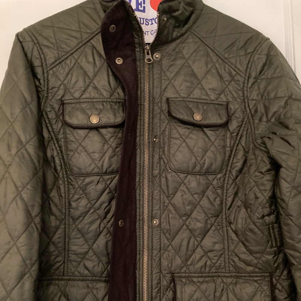 LL Bean quilted riding jacket.